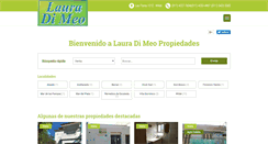 Desktop Screenshot of lauradimeoinmuebles.com.ar